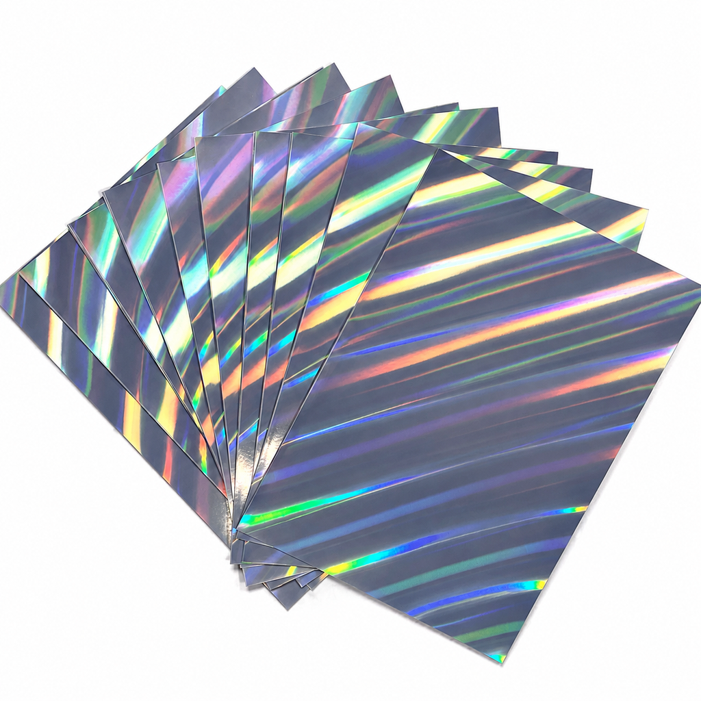 Holográfico Adhesivo imprimible OBLIQUE LIGHT (20h)