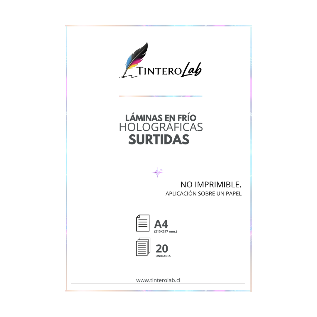 Láminas holográficas en frío (Surtidas 20un)