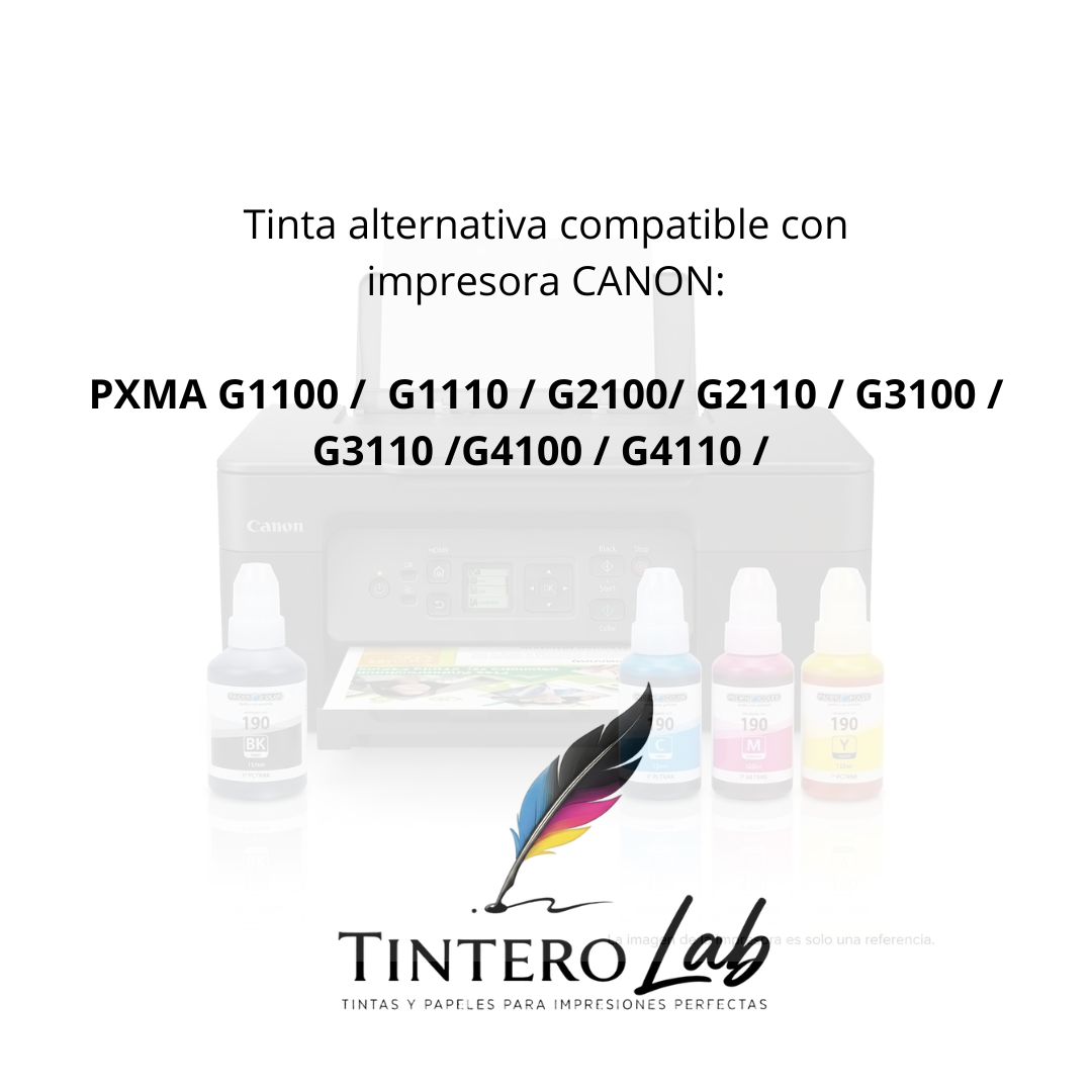PACK TINTA 190 COMPATIBLE CANON
