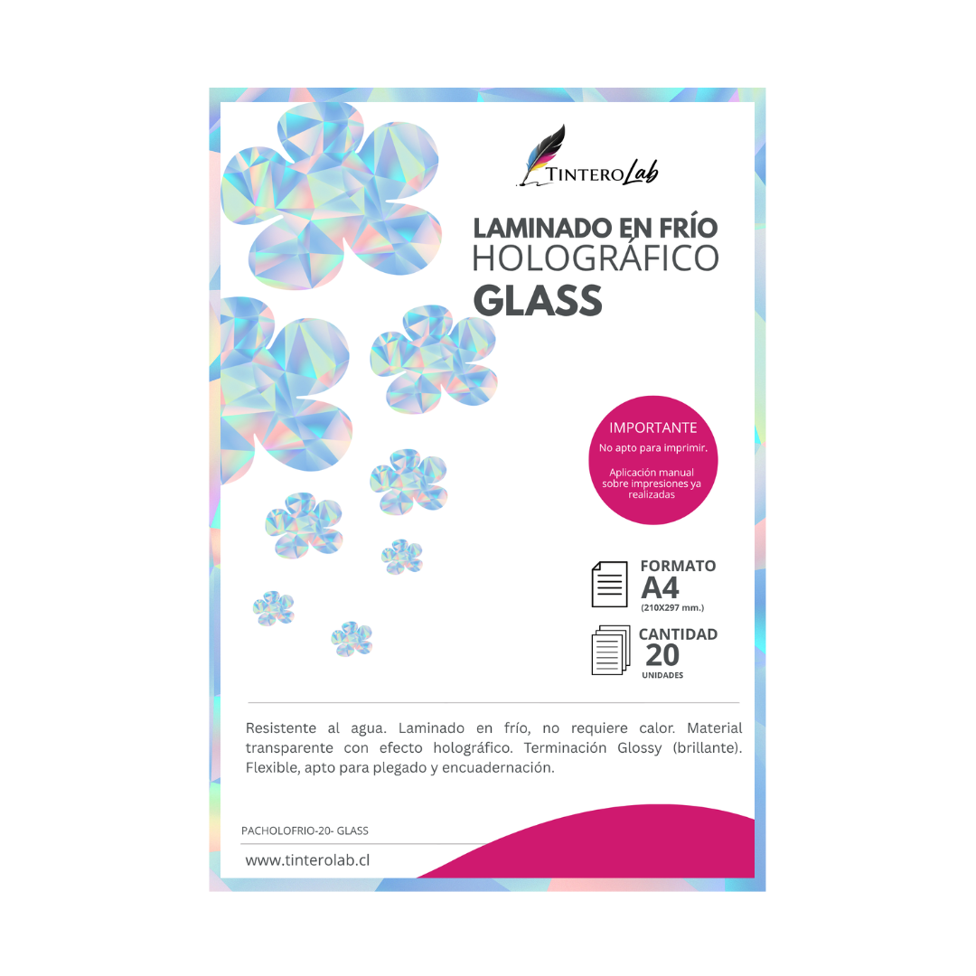 Lámina Holográfica Glass en frío (20h.)