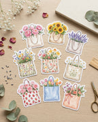 +200 Stickers Jardín Secreto - Flores, plantas, Vintage, Jardín.