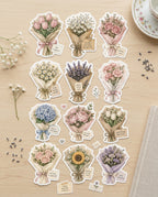 +200 Stickers Jardín Secreto - Flores, plantas, Vintage, Jardín.
