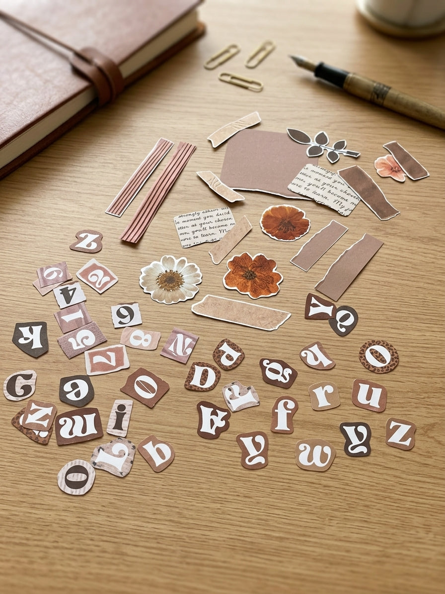 Baúl de Recortes  - 178 Stickers Retro/vintage/Journaling