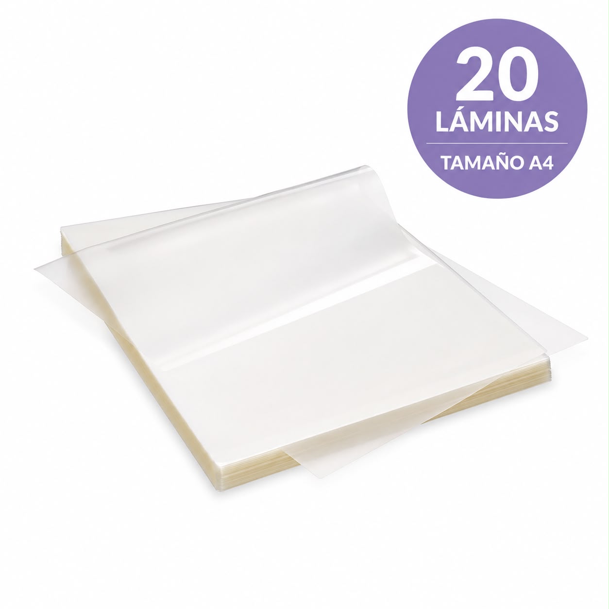 Micas para Termolaminar A4 / 20und. / 125mic