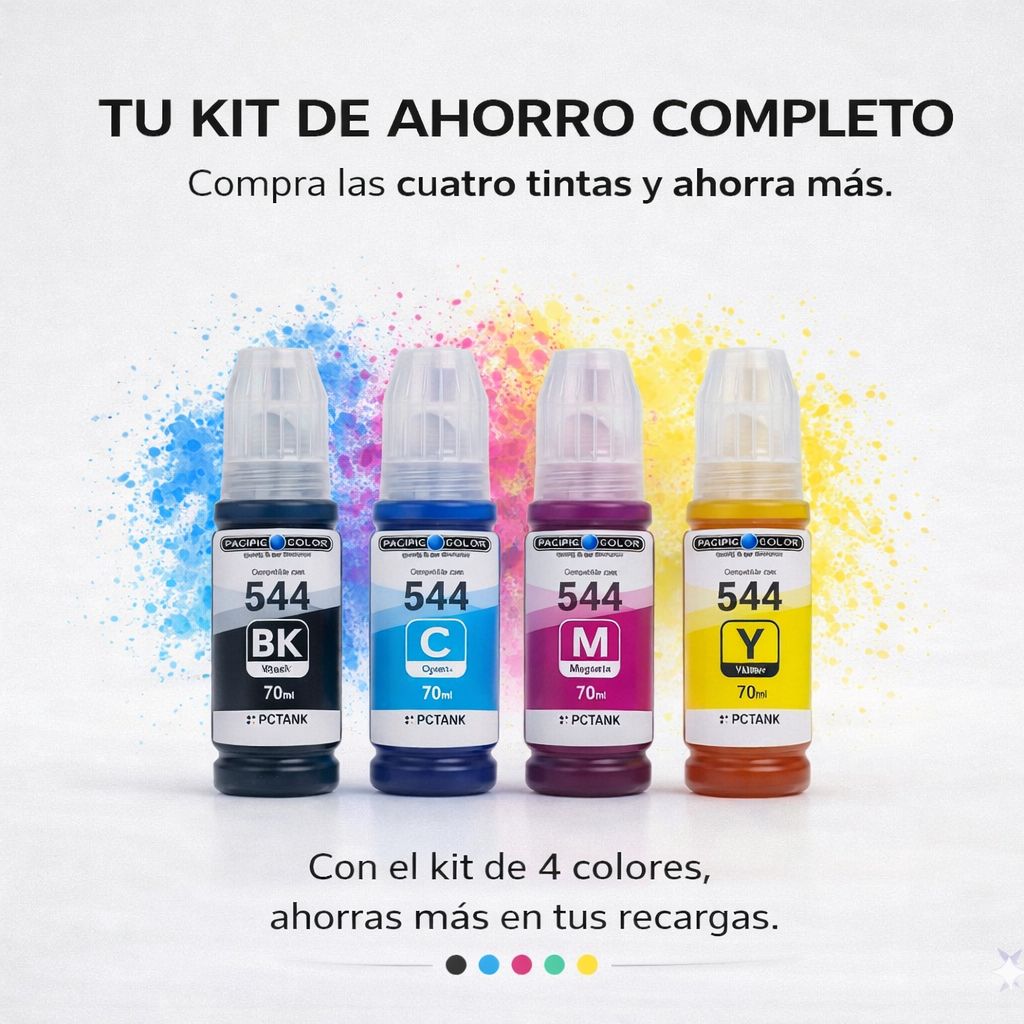 Pack x4 Tintas 544 Botella