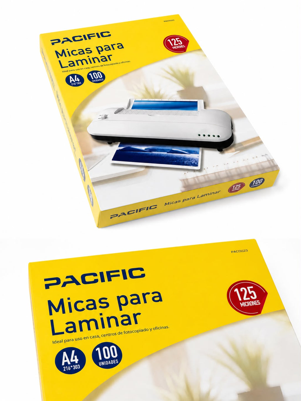 Micas para Termolaminar A4 / 100und. / 125mic