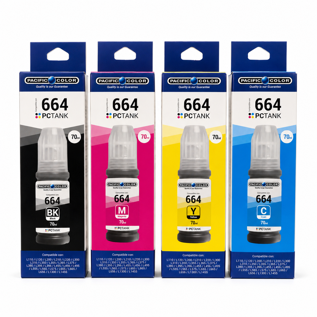 Pack x4 Tintas 664 Botella